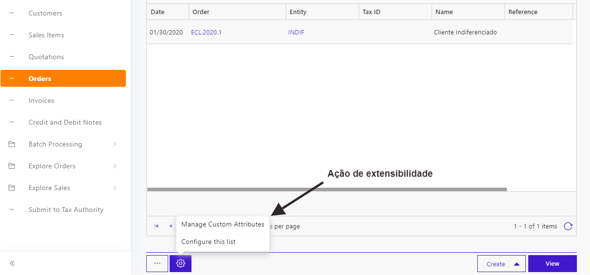 Frontend - Ação no Modal de Atributos de Utilizador 