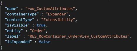 Placeholder de extensibilidade na view definition