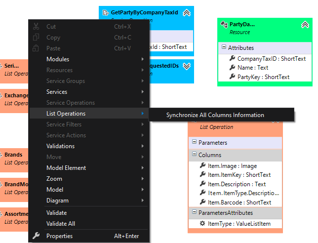 Entity thumbnail image synchronize all columns information