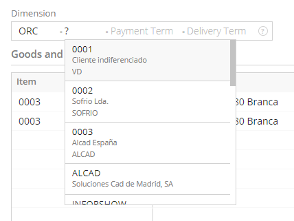 Selector de dimensões (pesquisa)