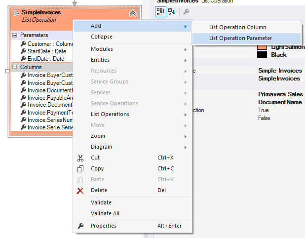 Select Parameters