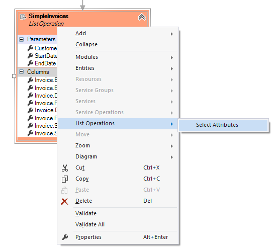 Select Attributes