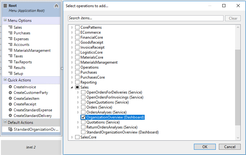 Root Menu