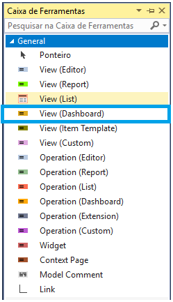 Toolbox - Dashboard view